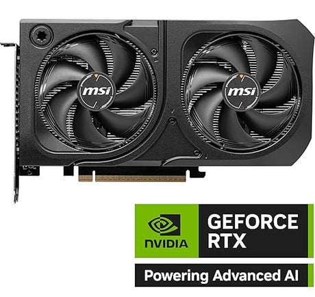 MSI Gaming RTX 5060 Ti 16G Shadow 2X OC Graphics Card (16GB GDDR7, 128-bit, Extreme Performance: TBA MHz, DisplayPort x 3 2.1a, HDMI 2.1b, NVIDIA Blackwell Architecture)