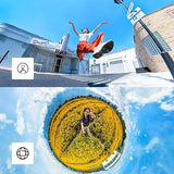 Insta360 ONE X2 360 Degree Waterproof Action Camera, 5.7K 360, Stabilization, Touch Screen, AI Editing, Live Streaming, Webcam, Voice Control Standalone