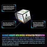 Thermaltake MINECUBE 360 Ultra CPU Liquid Cooler; Intel/AMD Compatible; 3x120mm 500~2000rpm SWAFAN EX ARGB; MAGForce 2.0. 4X 3.95 TFT LCD Screens; Swappable Fan Blades; Black; CL-W481-PL12SW-A