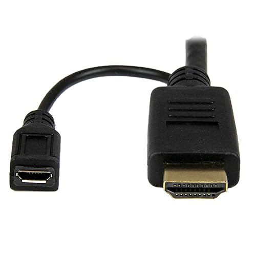 StarTech.com HDMI to VGA Cable - 3 ft / 1m - 1080p - 1920 x 1200 - Active HDMI Cable - Monitor Cable - Computer Cable (HD2VGAMM3) Black HDMI to VGA Cable - 3ft Cable