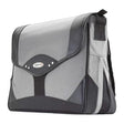 Mobile Edge Premium Laptop Messenger Bag for Men and Women, Travel, Fits Up To 15.4 Inch PCs and Compatible with MacBook 17 Inch, Silver, MEMP02 Black/Silver