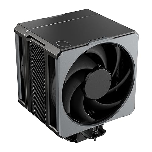 Cooler Master Hyper 612 APEX CPU Air Cooler, Dual Mobius 120 PWM Fan, Superconductive Composite 6 Copper Heat Pipes, 159mm Tall, Sleek Top Cover, AMD Ryzen AM5|AM4, Intel LGA 1851|1700 Brackets