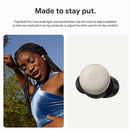 Google Pixel Buds Pro 2 - Wireless Earbuds with Active Noise Cancellation – Bluetooth Headphones - Hazel