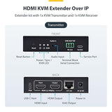 StarTech.com HDMI KVM Extender Over IP Network, 4K 60Hz, Driverless, HDMI and USB Over Ethernet/CAT6, AVoIP, Tx/Rx Kit
