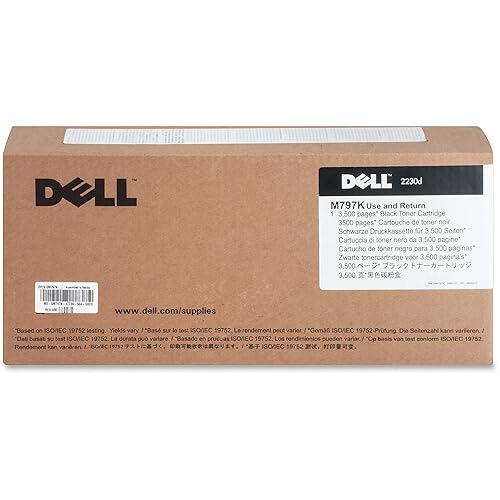 Dell M797K Black Toner Cartridge 2230d Laser Printer