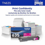 Brother Genuine TN635M Standard Yield Magenta Toner Cartridge, 1 Pack