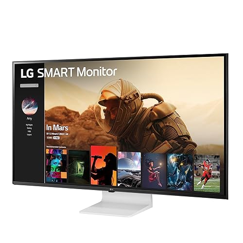 LG Smart Display 43SQ700S, 43 4K UHD(3840x2160) IPS Slim & Flat Style Stand, webOS Smart Monitor, 10Wx2 Speakers, Magic Remote Support, USB Type-C, AirPlay 2 + Screen Share + Bluetooth (CA Model)