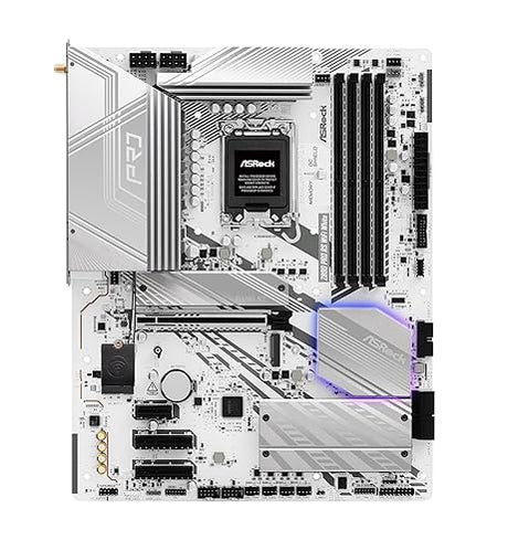 ASRock Z890 Pro RS WiFi 6E White Intel Core Ultra LGA1851 RL-ILM DDR5 8666 MHz 256 GB ATX Motherboard M.2