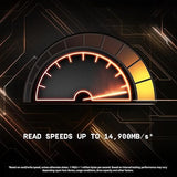 WD_Black 8TB SN8100 NVMe SSD Solid State Drive with Heatsink - Gen 5 PCIe 5.0x4, M.2 2280, Seq. Read Speeds Up to 14,900 MB/s, Best for AI Applications, Gaming, and Video Editing - WDS800T1XHM 8TB SSD w/ Heatsink