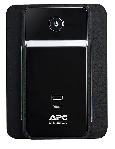 APC UPS 950VA Line Interactive UPS Battery Backup, BVK950M2 Backup Battery with AVR, 2 USB Charging Ports (Type C/Type A), Back-UPS Uninterruptible Power Supply