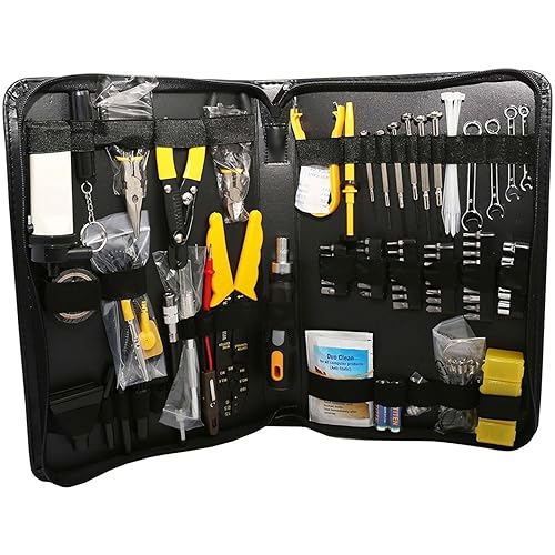 Syba SY-ACC65053 100 Piece Computer Technician Tool Kit for Repairing, Wiring, Cleaning, and Testing