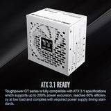 Thermaltake Toughpower GT 750W Snow ATX 3.1 Power Supply; 80 Plus Gold Efficiency; Smart Zero Fan; Native 600W PCIe 5.1 Connector; PS-TPT-0750FNFAGU-W; 5 Year Warranty 750W Gold (ATX 3.1)