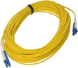 C2G 37465 OS2 Fiber Optic Cable - LC-LC 9/125 Duplex Single-Mode PVC Fiber Cable, Yellow (65.6 Feet, 20 Meters)