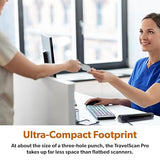 Ambir TravelScan Pro 600 (PS600-AS) Simplex Document Scanner and Card Scanner