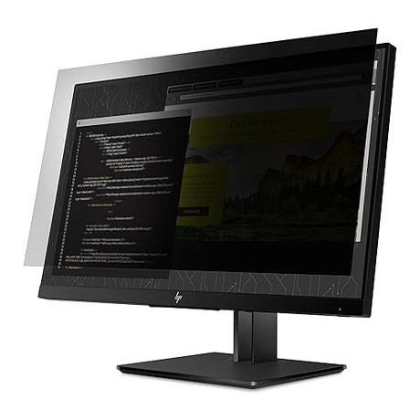 Targus 4Vu Privacy Screen Filter for HP EliteDisplay E243 Z24nf G2 (16:9 Ratio), Landscape/Portrait View, Blue Light Filter to Protect Eye Strain (AST039GLZ), Clear