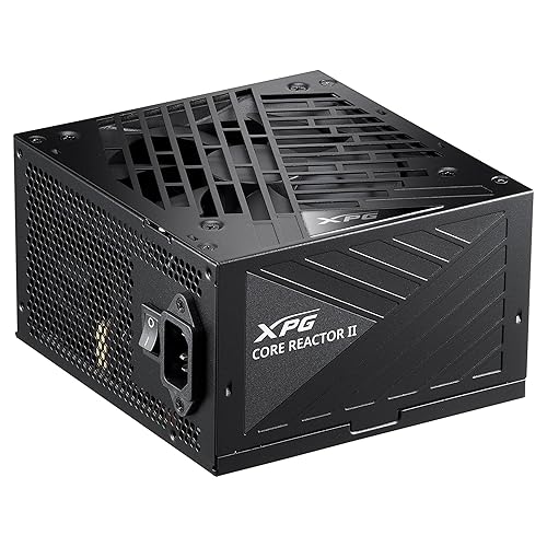 XPG Core Reactor II Modular PSU: ATX3.0-80 Plus Gold - ATX - Fully Modular Power Supply - 10 Year Warranty - 750 Watt(COREREACTORII750G-BKCUS) ATX3.0 750W