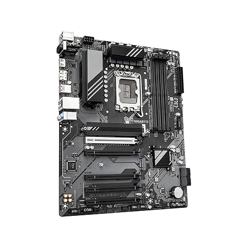 GIGABYTE B760 DS3H WIFI6E GEN5 LGA 1700 Intel B760 ATX Motherboard with DDR5, 2* M.2, PCIe 5.0, USB 3.2 Gen 2x2 Type-C, WiFi 6E GbE LAN, Q-Flash Plus, PCIe EZ-Latch