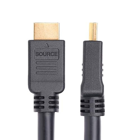 StarTech.com 15m (49.2ft) Active HDMI 2.0 Cable, CMP, Plenum Rated, High Speed HDMI Cable, 4K 60Hz, HDR10/HDCP 2.2/ARC