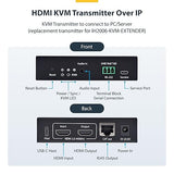 StarTech.com HDMI KVM Transmitter Over IP Network for The IH2006 Product Series, 4K 60Hz, Transmitter Only