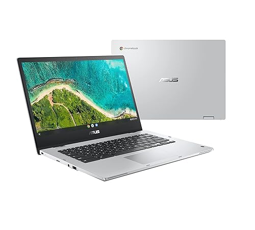 ASUS Chromebook Flip CM1, 14.0 FHD Touchscreen Display, AMD 3015Ce Processor, 4GB RAM, 64GB eMMC Storage, MIL-STD 810H Durability, Chrome OS, Transparent Silver, CM1400FXA-DH01T-CA Intel Core m3-8100Y