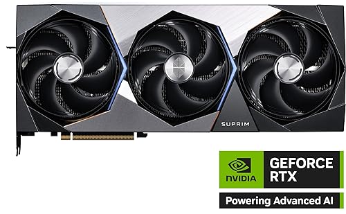 MSI Gaming RTX 5090 32G SUPRIM SOC Graphics Card (32GB GDDR7, 512-bit, Extreme Performance: 2580 MHz, DisplayPort x3 2.1a, HDMI 2.1b, NVIDIA Blackwell Architecture)