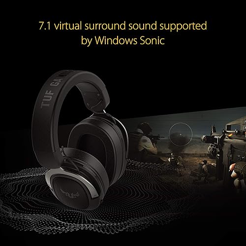 ASUS TUF H3 Gaming Headset H3 – Discord, TeamSpeak Certified |7.1 Surround Sound | Gaming Headphones with Boom Microphone for PC, PlayStation 4, Nintendo Switch, Xbox One, Mobile Devices