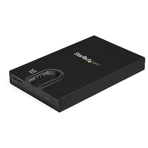 StarTech.com Biometric Enclosure - Encrypted USB 3.0 2.5" SATA Hard Drive Enclosure - Fingerprint/Password Access - 256-bit AES Data Encryption - Secure External USB 3.1 Gen 1 to HDD/SSD (S251BMU3FP)