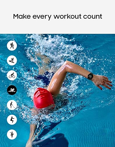 SAMSUNG Galaxy Watch 4 40mm Smartwatch with ECG Monitor Tracker for Health, Fitness, Running, Sleep Cycles, GPS Fall Detection, LTE, US Version, Black Black 40mm LTE