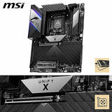 MSI MEG Z890 Unify-X Motherboard, ATX - Supports Intel Core Ultra Processors (Series 2), LGA 1851-110A SPS, DDR5 Memory (9600+ MT/s OC), PCIe 5.0 & 4.0 x16, M.2 Gen5, Thunderbolt 4, Wi-Fi 7, 5G LAN