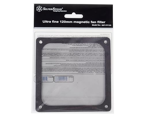 Silverstone Tek 120mm Ultra Fine Fan Filter with Magnet Cooling FF123B (Black)