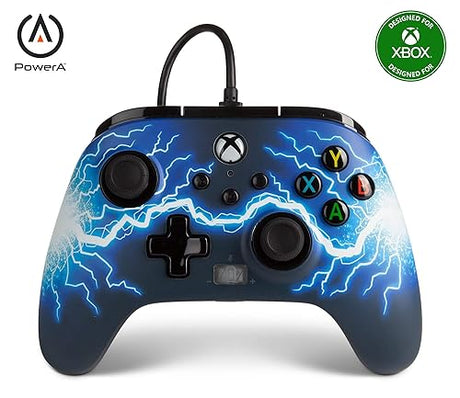 PowerA Enhanced Wired Controller for Xbox Series X|S - Arc Lightning, Officially Licensed for Xbox