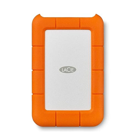 LaCie Rugged Mini SSD 500GB Solid State Drive - USB 3.2 Gen 2x2, speeds up to 2000MB/s, Compatible with PC, Mac, and iPad (STMF500400)