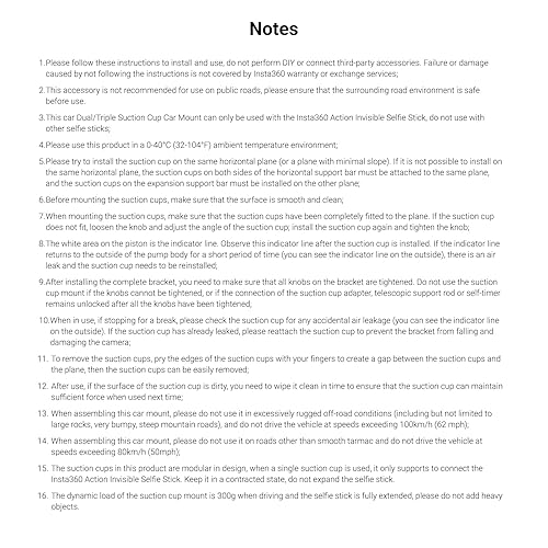 Insta360 Triple Suction Cup Car Mount