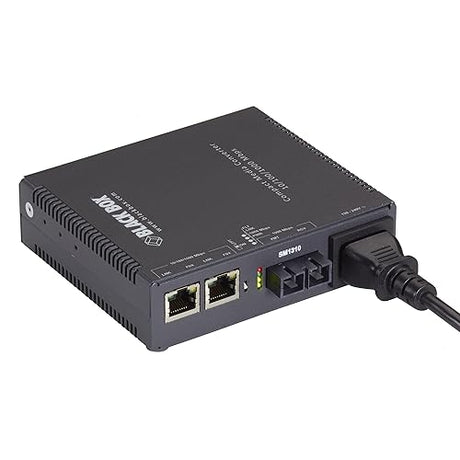 Black Box Compact Media Converter Gigabit Ethernet Single Mode 1310nm 10km SC