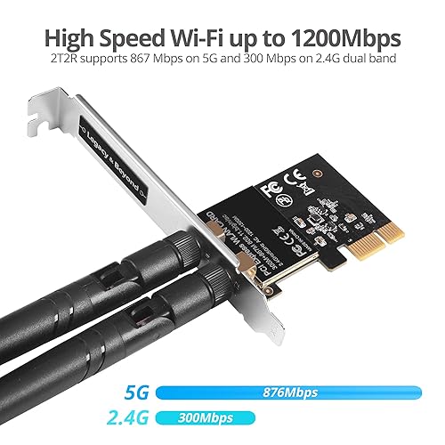 SIIG LB-WR0011-S1 Wireless 2T2R Dual Band PCIe