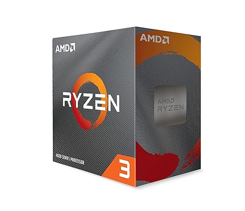 AMD Ryzen™ 3 4100 4-Core, 8-Thread Unlocked Desktop Processor with Wraith Stealth Cooler