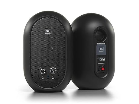 JBL Professional 1 Series 104-BT Compact Desktop Reference Monitors with Bluetooth, Black, Sold as Pair, 4.5-inch Speaker Black 104BT Black