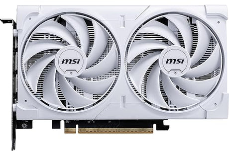 MSI Gaming RTX 5060 8G Ventus 2X OC White Graphics Card (8GB GDDR7,TBA-bit, Extreme Performance: TBA MHz, DisplayPort x3 2.1a, HDMI 2.1b, NVIDIA Blackwell Architecture)