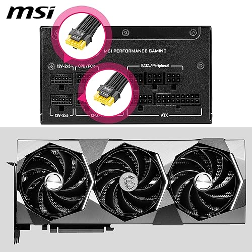 MSI MPG A1250GS PCIE5, 80 Plus Gold Full Modular 1250W Power Supply, 12V-2x6 Cable, ATX 3.1 & PCIE 5.1 Ready