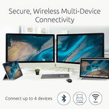 Kensington KB535 Wireless Keyboard, Bluetooth & 2.4GHz Connection, Full-Size Layout, Quiet Scissor-Switch Keys, Programmable, Copilot Hotkey, Compatible with Windows, Black (K75408NA) Full size Wireless