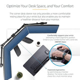 StarTech.com Clamp-On Steel Desk Corner Sleeve for L-Shaped/Corner Desk, for 0.5-1.5in (12.7-38.1mm) Desks, Increase Space for Keyboard/Mouse, Desk Extender/Tray for Wooden/Steel Desks (DSKCRNRSLV)