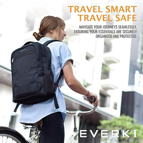 Everki Studio Slim Laptop Backpack, Fits upto 14.1-Inch Laptops/15-Inch MacBook Pro (EKP118)