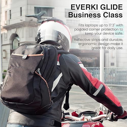 Everki Glide Compact Laptop Backpack up to 17.3 inch Black