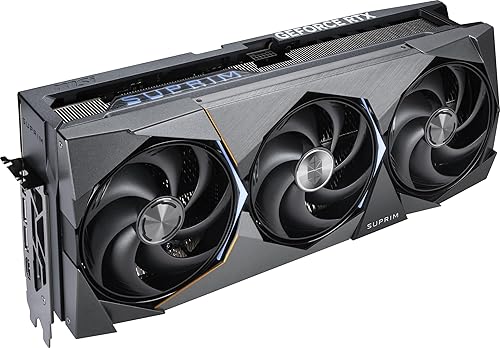 MSI Gaming RTX 5090 32G SUPRIM SOC Graphics Card (32GB GDDR7, 512-bit, Extreme Performance: 2580 MHz, DisplayPort x3 2.1a, HDMI 2.1b, NVIDIA Blackwell Architecture)