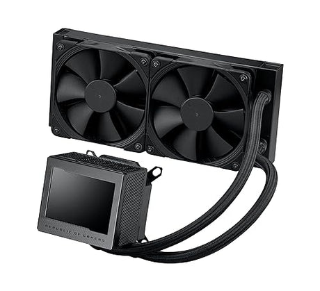 ASUS ROG Ryujin III 240 All-in-one Liquid CPU Cooler with 240mm Radiator. Asetek 8th gen Pump, 2X Noctua industrialPPC 120mm Fans, 3.5” Color LCD ?ROG RYUJIN III 240 240mm Radiator