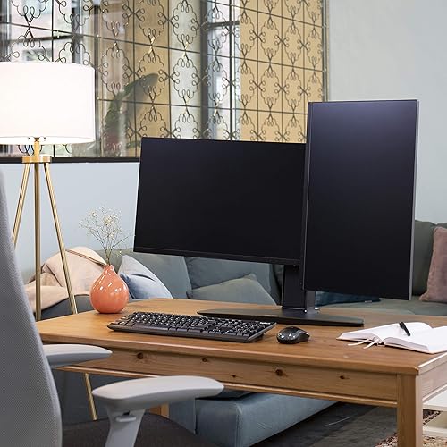 Ergotron – Neo-Flex Dual Monitor Stand for Desk, Double VESA Mount – for 2 Monitors Up to 24 Inches – Black