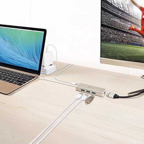 j5create USB 3.1 Type C to 3 USB 3.0 Hub with 4K HDMI Port (JCH451)