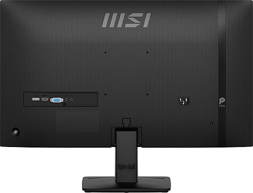 MSI PRO MP275 E2 27-inch IPS 1920 x 1080 (FHD) Gaming Office Monitor, 120Hz, Free-Synch, HDMI, DisplayPort, VGA Port, VESA Mountable, Tilt, Speaker, 4-Side Slim Bezel 1ms, Black