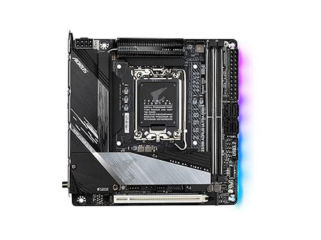 GIGABYTE Z690I AORUS Ultra DDR4 (LGA 1700/ Intel Z690/ Mini-ITX/ DDR4/ Dual M.2/ PCIe 5.0/ USB 3.2 Gen2X2 Type-C/WiFi 6/ Intel 2.5 GbE LAN/Gaming Motherboard)