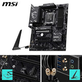MSI B850 Gaming PRO WIFI6E Motherboard, ATX - Supports AMD Ryzen 9000/8000 / 7000 Processors, AM5 - DDR5 Memory Boost 8200+ MT/s (OC), PCIe 4.0 x16, M.2 Gen5, Wi-Fi 6E, 2.5G LAN